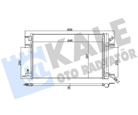 KLİMA KONDENSERİ RADYATÖRÜ - OTOMATİK ASTRA J-ZAFIRA C-CRUZE 1.4-1.6-1.7-2.0