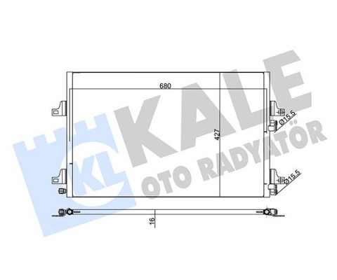 KLİMA KONDENSERİ ESPACE IV-MGN II AL-AL