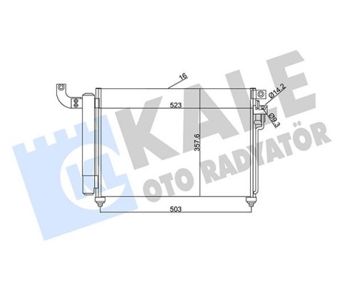 KLİMA KONDENSERİ KIA RIO II AL-AL