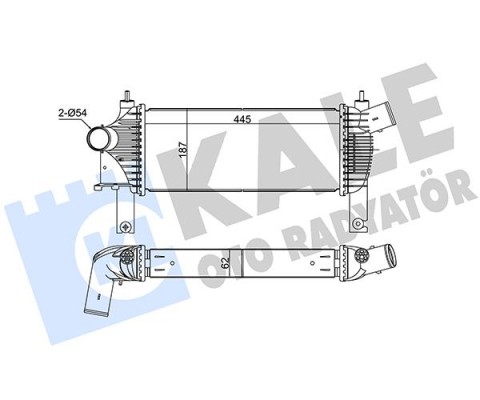 TURBO RADYATÖRÜ INTERCOOLER NISSAN NAVARA-PATHFINDER AL-PL-BRZ