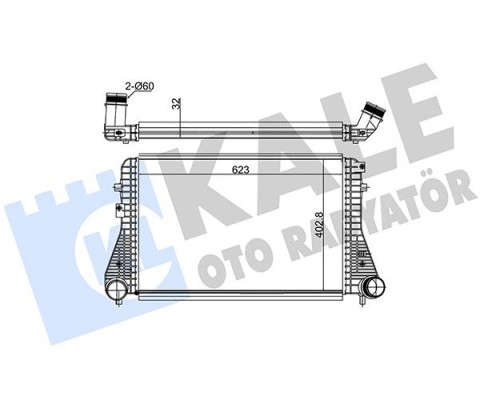 TURBO RADYATÖRÜ INTERCOOLER VW CADDY III-GOLF VI AUDI A3-TT-LEON SKODA OCTAVIA AL-PL-BRZ