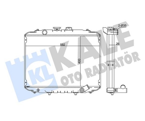 RADYATÖR HYUNDAI HYUNDAI HYUNDAI H100 BOX-BUS-L300 BOX-BUS AL-PL-BRZ