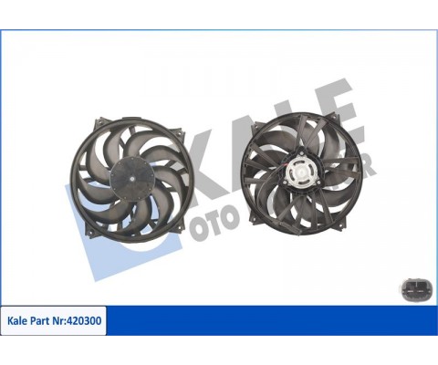 FAN MOTORU DAVLUMBAZLI PARTNER 02 BERLINGO 02 XSARA 00 307 00 350W-385mm