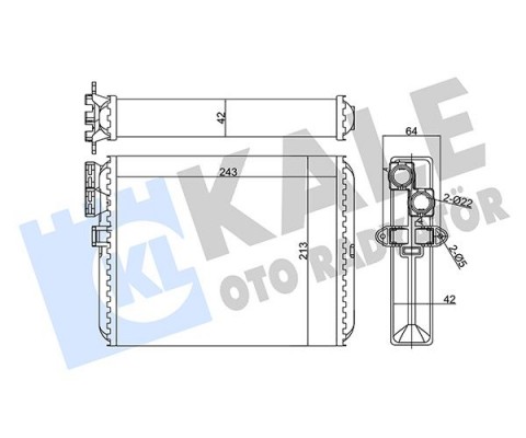 KALORİFER RADYATÖRÜ VOLVOS60 2.0T 2.4 01 S80 98-06 V70 00 XC70 00 XC90 02 812328