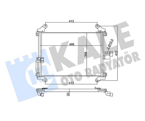 KLİMA KONDENSERİ DUCATO-BOXER-JUMPER 94-06 506x349x22 AL/AL