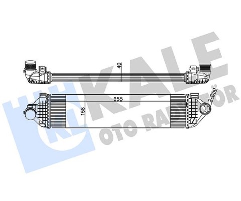 TURBO INTERCOLL RADYATORU MONDEO IV 07 14 S MAX GALAXY 06 1.6 ECOBOOST VOLVO V70 III 135 T4 10 15 V60 I 155. 157 T4F 11 15 S80 II 124 T4F 11 15 S60 II 134 T4F-T3-T4 11 15