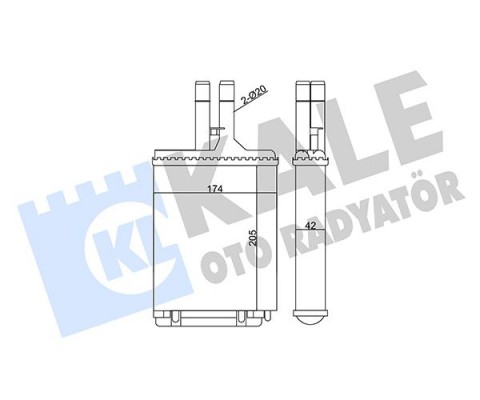 KALORİFER RADYATÖRÜ VECTRA B 190x180x42