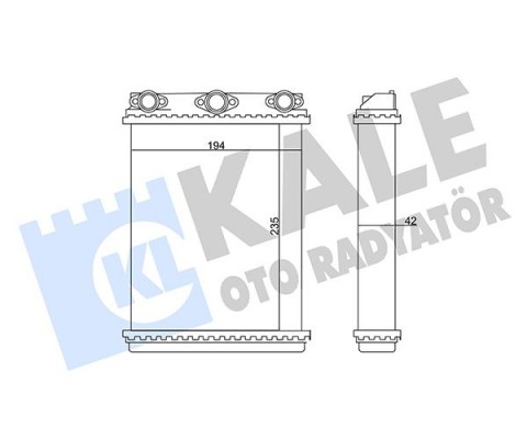 KALORIFER RADYATORU MERCEDES W124 S124 C124