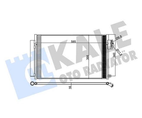 KLİMA KONDENSERİ EGEA-FIAT 500 1.4 AL-PL-BRZ 2015