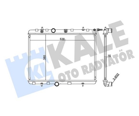 RADYATÖR C-ELYSEE-C3-C4-C5 I-P207-P208-P301-P307-P308-P407-P3008-P5008-RCZ 09 MT 380x538x16 96858526-9685852680-1330J7