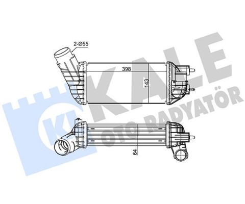 TURBO INTERCOOLER RADYATORU TRANSIT V347 2.2TDCI 2.4TDCI 06 14