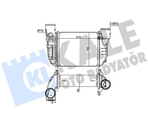 TURBO RADYATÖRÜ INTERCOOLER AUDI A4-EXEO 08-10 1.8T