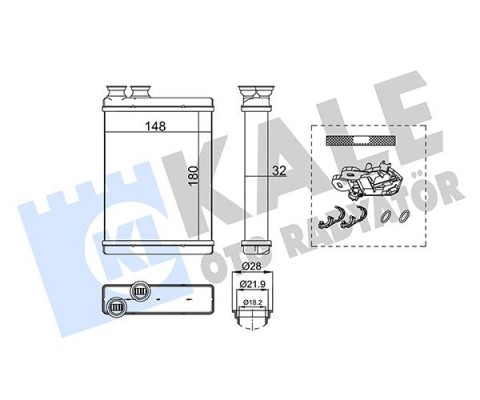 KALORİFER BRAZING PEUGEOT 308 II-308 SW II KALORİFER