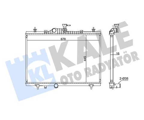 RADYATÖR AL/PL/BRZ KOLEOS 2.0DCI