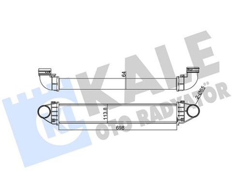 TURBOSARJ RADYATORU MERCEDES W169 W245