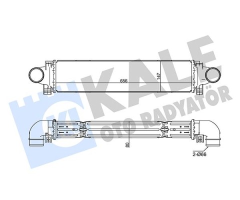 TURBO RADYATÖRÜ INTERCOOLER AL/PL/BRZ S60 II-S80 II-V60-V70 III-XC60-XC60 II-XC70 II