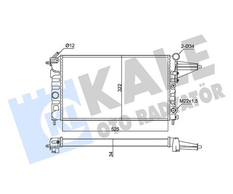 RADYATÖR AL/MKNK VECTRA A 88 1.6-1.8-VAUXHALL CAVALIER Mk III MT