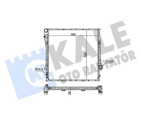 MOTOR SU RADYATORU OTM/SANZ BMW M54 M57 M62 E53 03 06