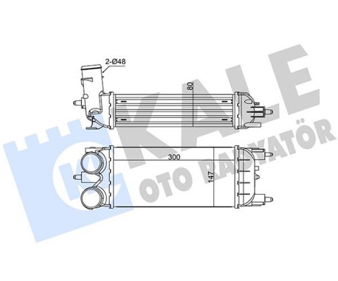 İNTERCOOLER CITROEN C5 III-PEUGEOT 508-508 SW1.6 HDI 08