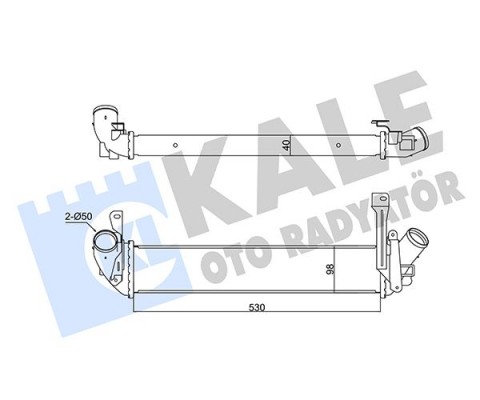 İNTERCOOLER KANGOO-NISSAN KUBISTAR 1.5DCI 98