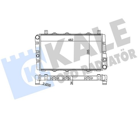 RADYATÖR AL/PL/BRZ SKODA FAVORIT-FELICIA I-FELICIA II RADYATÖR