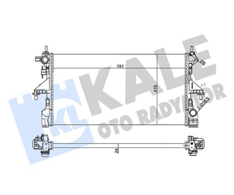 RADYATÖR CITROEN JUMPER-PEUGEOT BOXER MT AL/MKNK 24 MM