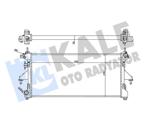 SU RADYATÖRÜ FIAT DUCATO 2.3D 06 MT MEKANİK 782x378x34 3062308080