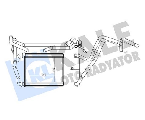 KALORİFER RADYATÖRÜ TOYOTA RAV4 2.0L 1AZ-FE ACA21 01-05 - ALEMİNYUM