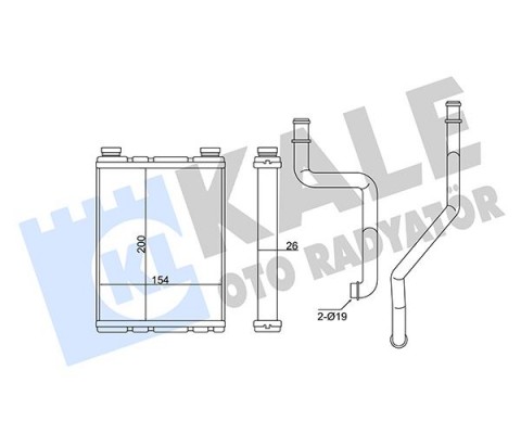KALORİFER RADYATÖRÜ RENAULT MEGANI III-FLUENCE 1.5 Cİ