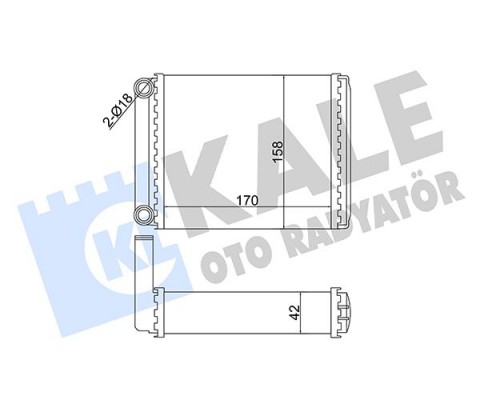 KALORIFER RADYATORU MERCEDES SPRINTER B901 B904 95 06