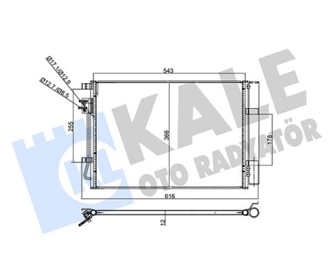 353130 KONDENSER HYUNDAI i20 1.2 12- AL/AL