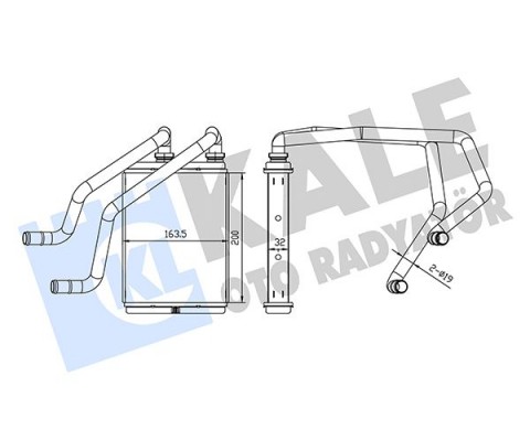 KALORİFER RADYATÖRÜ NISSAN X-TRAIL 2.0L QR20 T30 01-07 - ALEMİNYUM