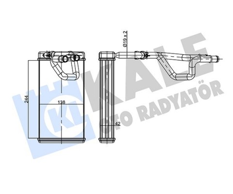 KALORİFER RADYATÖRÜ NISSAN NAVARA 2.5L YD25DDTİ D40 4x4 04- / PATHFINDER 2.5L YD25DDTi R51 05- BO RULU - ALEMİNYUM