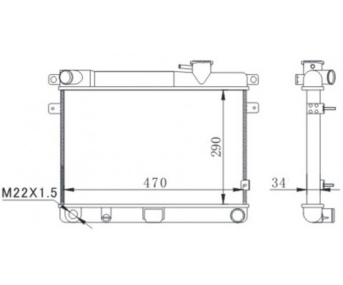 RADYATÖR M131 EM-YM 470x292x34 2 SIRA AL PL SİSTEM