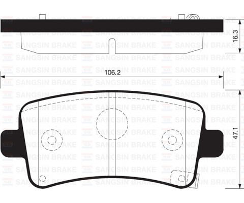 ARKA FREN BALATA OPEL INSIGNIA 1.6L 1.6L T 1.8L 2.0L CDTI 08- / SAAB 9.5 10- / MALIBU 2.0LD 2.4L 12-