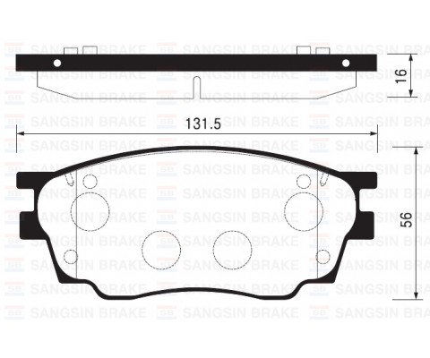 x ÖN BALATA MAZDA 6 1.8 02 1.8MZR 2.0MZR 2.2 MZR 2.5MZR 07 09 GDB3309