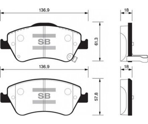 ÖN FREN BALATA TOYOTA AURIS. COROLLA 1.4L 1NDTV NDE150 D-4D dizel 07-