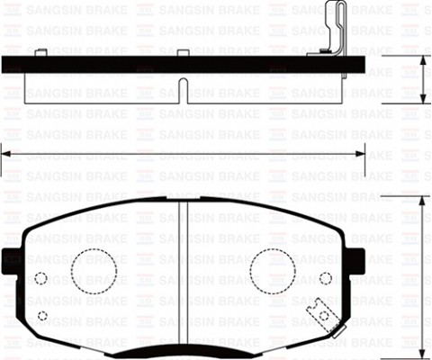 ÖN FREN BALATA HYUNDAI İ30 1.6L D4FB CRDi dizel 07-11 / 1.4L 1.6L benzinli 08- / KIA CERATO 1.6L benzinli 10- / CEED 1.4L 1.6L benzinli 07-