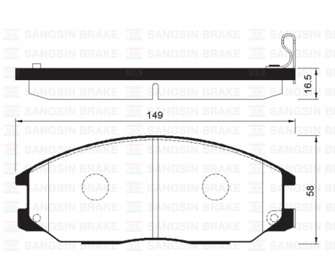 ÖN FREN BALATA SSANGYONG ACTYON. KYRON 2.0L Xdi 4x4 06- / REXTON 2.7L Xdi 4x4 04-