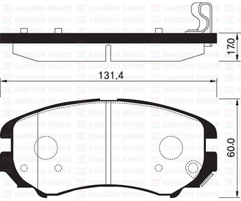 ÖN FREN BALATA HYUNDAI SONATA 2.0L CRDİ 98-04 2.0L VVTi GLS 05- / SANTAFE 2.0L D4EA CRDi 04- / TUCSON 2.0L D4EA CRDi 04-10 / KIA SOUL 1.6L CVVT 09- / SPORTAGE 2.0L CRDİ 04-