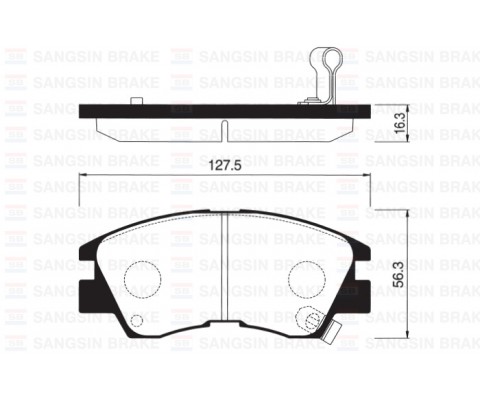 ÖN FREN BALATA MITSUBISHI L200 2.5L 4D55 4D56 8v K14T 4x2 4x4 86-98 / L300 2.5L 4D56 8v P15V PANELVAN 86-