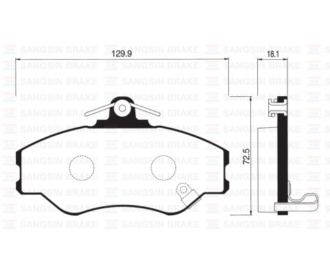 ÖN FREN BALATA HYUNDAI H100 2.5L D4BA 4D55 4D56 PANELVAN 94-05