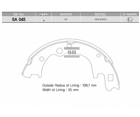 ARKA KAMPANA PABUÇ BALATA KIA K2500 2.5L D4BH TCI 00-