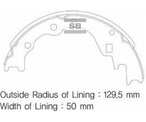 ARKA KAMPANA PABUÇ BALATA KIA BESTA 2.2L R2 92-98 / MAZDA E2200 2.2L R2 RF 91-