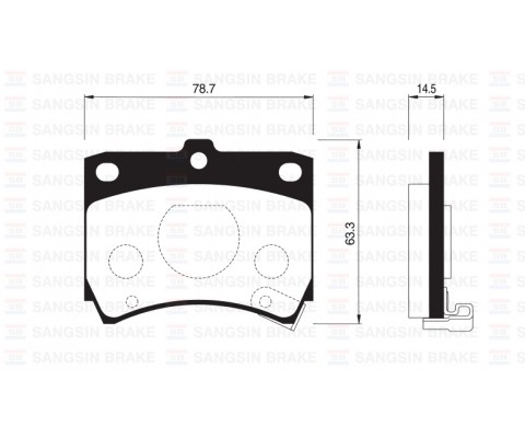 ÖN FREN BALATA KIA PRIDE 1.3L 90- / MAZDA 121 1.3L 87-90