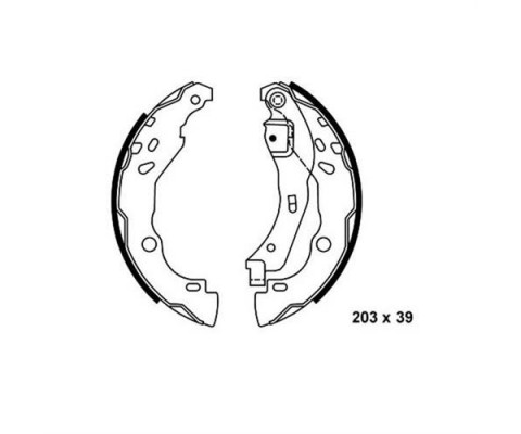 ARKA KAMPANA PABUÇ BALATA DACIA LOGAN 1.5L DCI 04-12 / RENAULT CLIO III 1.5L DCI 12-