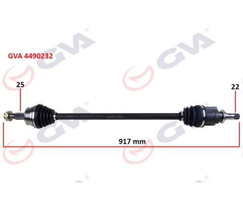 KOMPLE AKS SAĞ CORSA D 1.3 CDTI 06 DTJ 917mm