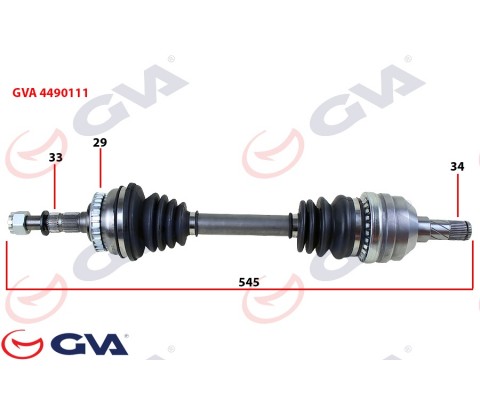 KOMPLE AKS SOL VECTRA B 1.6İ-1.8İ-2.0İ 95-03 ABS Lİ 29 DİŞ 595mm