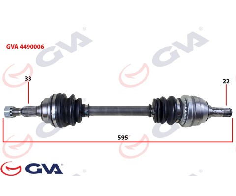 KOMPLE AKS SOL ASTRA G 1.4/1.6 16V 98-05 595mm