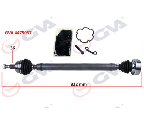 KOMPLE AKS SAĞ GOLF IV-BORA-LEON 97-05 1.4-1.6 822mm 1J0407272BL